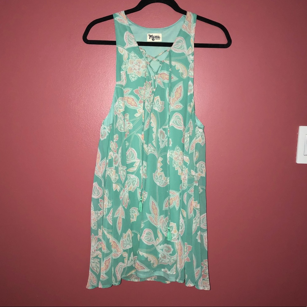 Show Me Your Mumu Lace Up Jadely Paisley  Dress